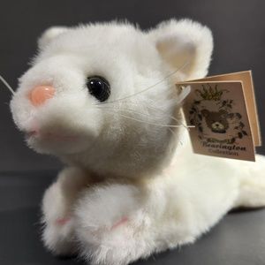 Bearington Collection White Cat Plush Toy Sissy Retired Plushie